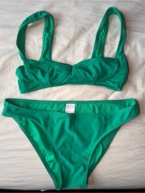 Xhilaration Green Women's Bikini Set - Emerald Two-Piece Swimwear